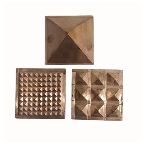 Three Layer Copper Pyramid Yantra – Vastu Energy Plate for Protection, Prosperity & Energy Balance